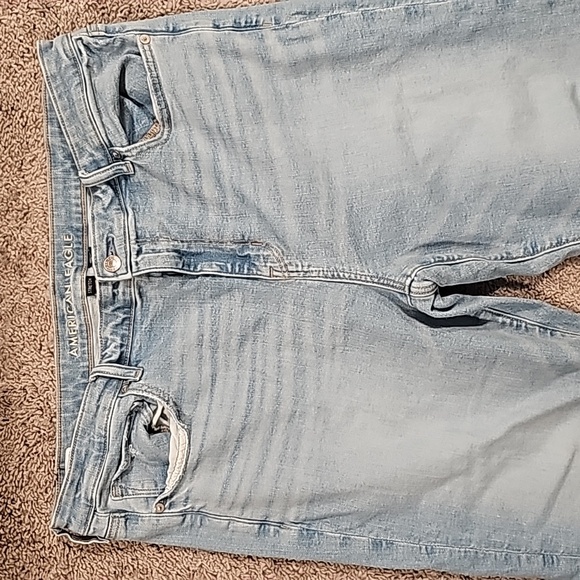 Women's AMERICAN EAGLE "Kick Boot Crop" Next Level Stretch Jeans Sz 18 Regular - Picture 3 of 8